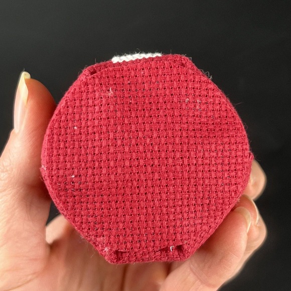 VINTAGE Cross Stitched Stuffed Plush Santa Claus Dolls Set 3 Christmas Decor - Picture 14 of 16